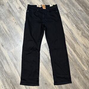 Levi's Women's Classic Straight Leg Jeans Mid Rise Stretch Black Size 8S 29x28